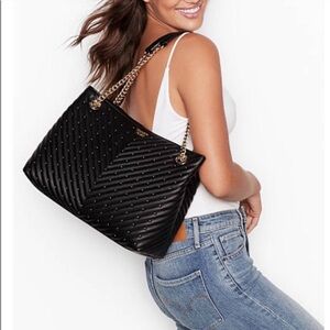 Victoria Secret Shoulder Tote Black